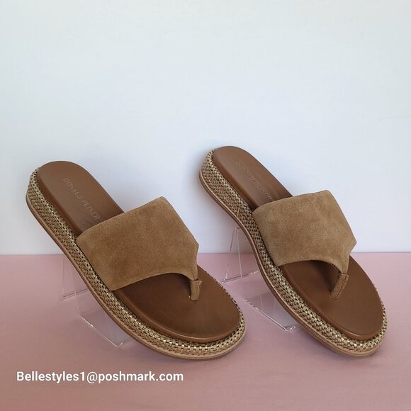DONALD PLINER Aneeta Wedge Slip-on Sandals- Women’s Size 9.5M -Saddle Color⭐ - Picture 5 of 16
